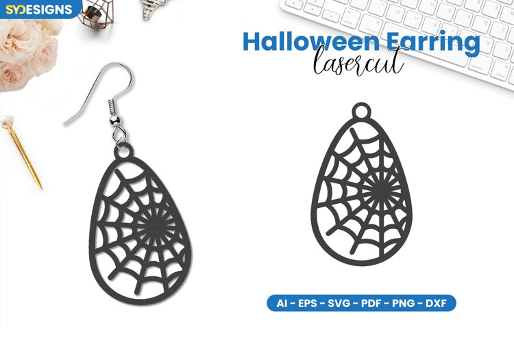 Halloween Earring Lasercut