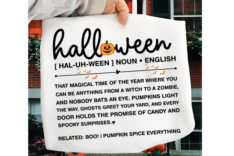 Halloween art printable, Halloween Definition Print SVG PNG