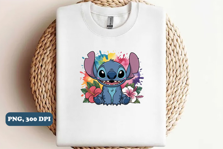 Stitch Splash png sublimation, Stitch Splash png