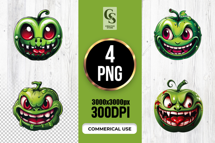 Green Apple Clipart Image 4