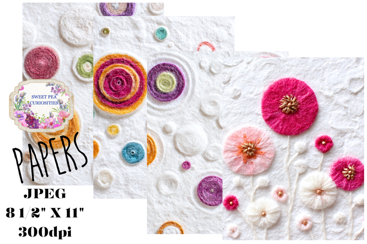 Shabby Chic, Mixed Media, Papers, Junk Journal, Felt