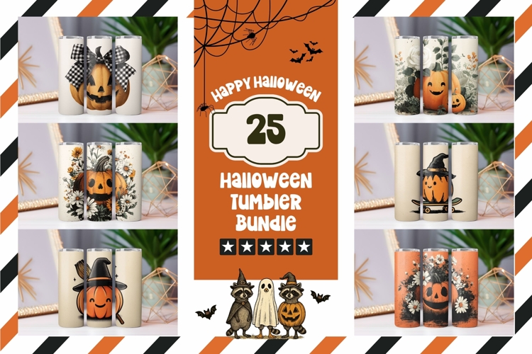 Halloween Pumpkins Tumbler Bundle, Magic Tumbler Sublimation