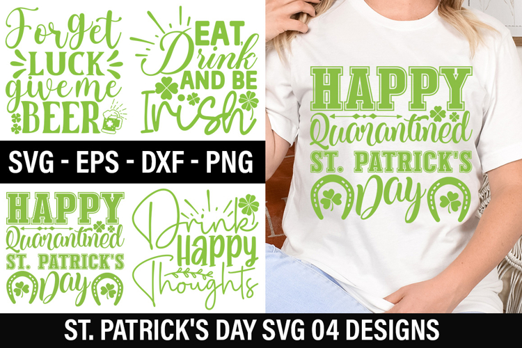 St. Patricks Day SVG Design - Forget luck give me beer