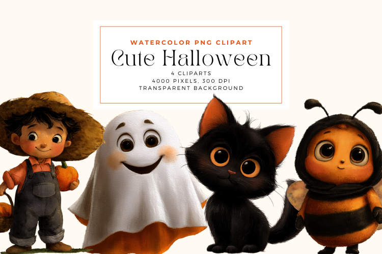 Cute Halloween Cliparts