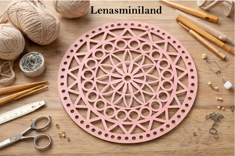 Macrame basket base 10 inch 26 cm digital file crafting temp