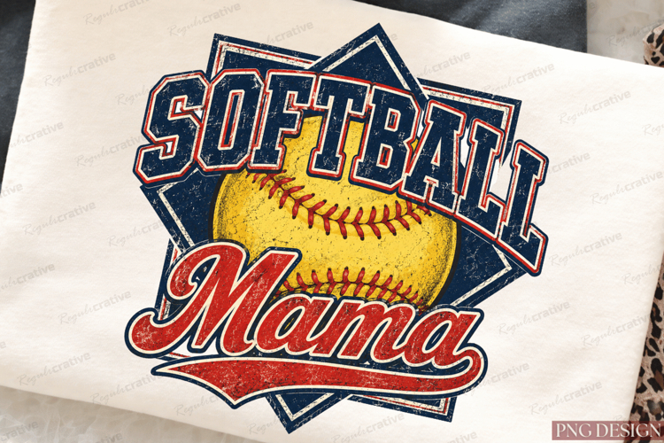 Softball Mama PNG Design softball mama png, softball mom png