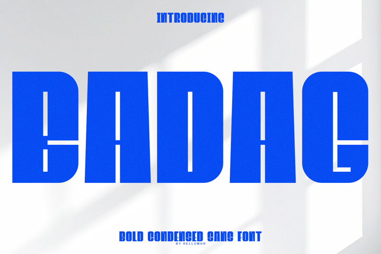 BADAG - Bold Condensed Sans