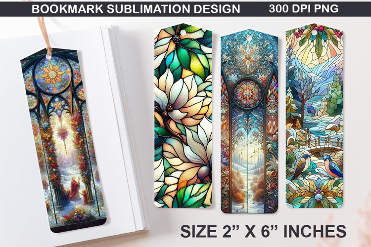 Winter Bookmarks Sublimation - 4 Bookmark Design