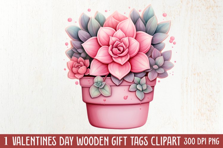 Watercolor Succulent Clipart Image 15