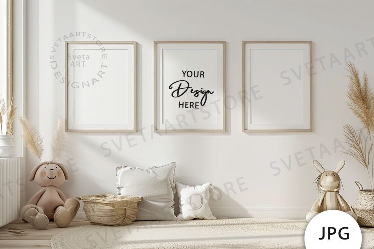 Frames Mockup, Baby Room Mockup JPG