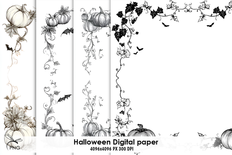 Halloween digital paper