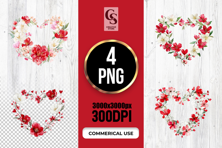 Floral Wreath Clipart Image 16