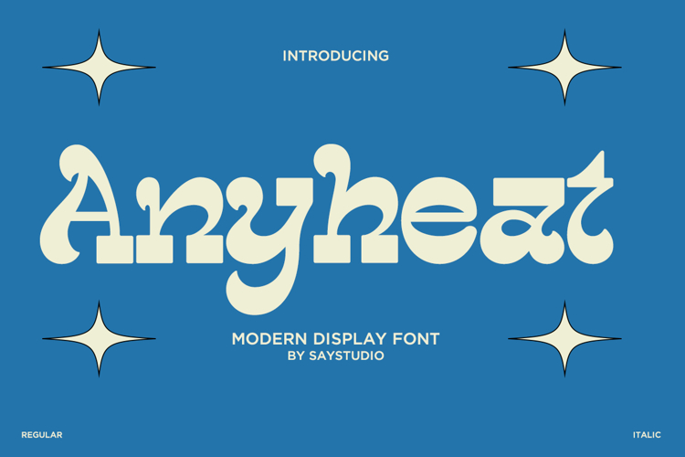 Anyheat - Retro Display Font