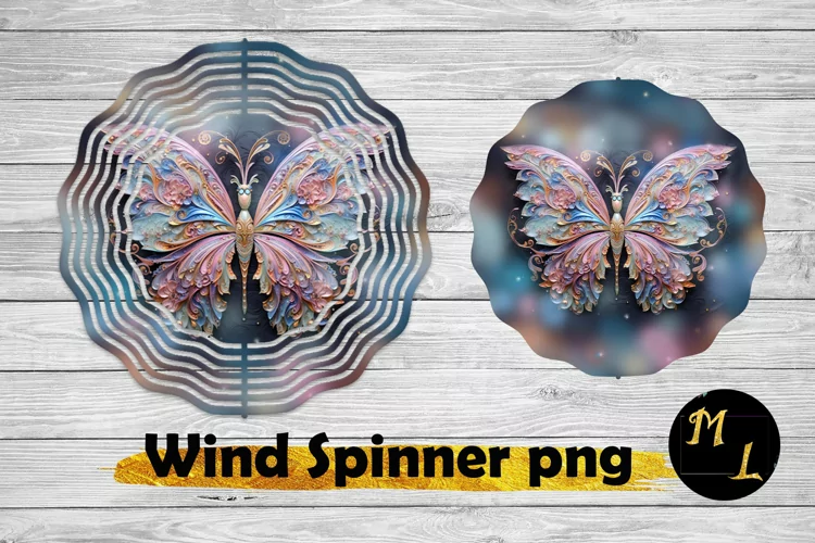 Wind Spinner sublimation, 3D Butterfly Wind Spinner design
