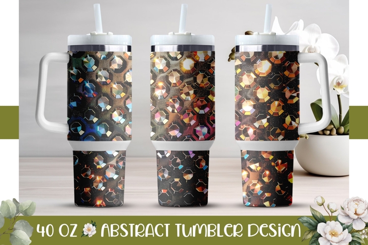 Sparkle Tumbler Design, Sequin 40 Oz Tumbler Wrap