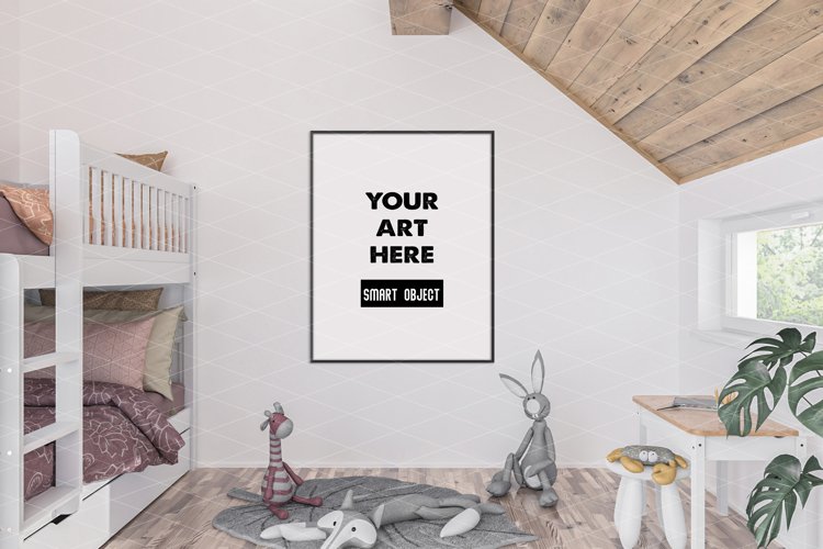 Vertical frame mockup - movable & scalable frame example image 1