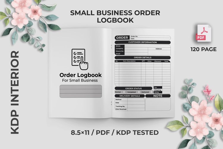 Business Order Logbook KDP Interior