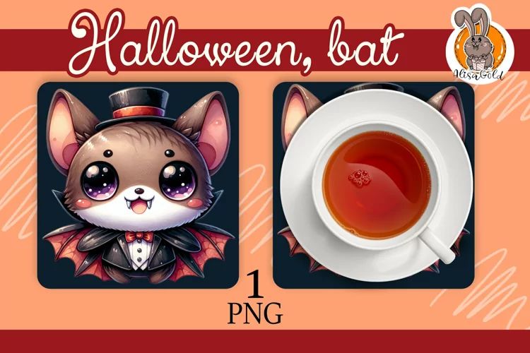 Halloween, bat, hot plate