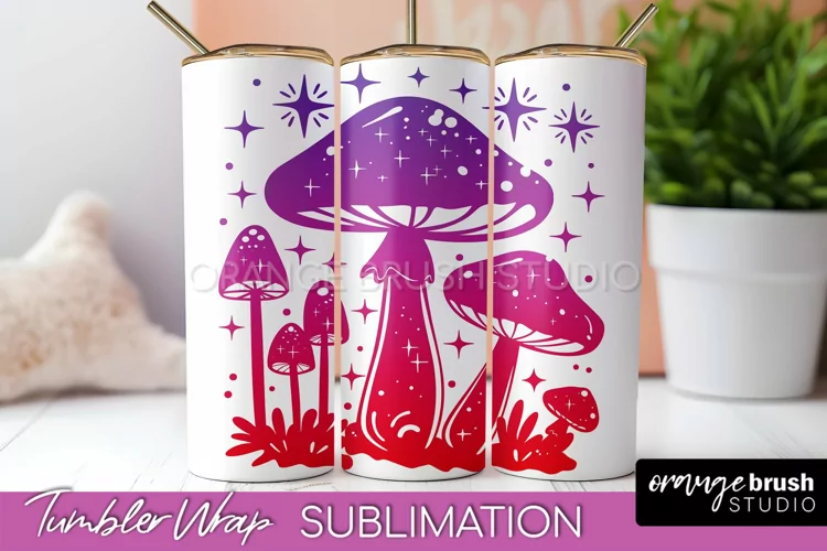 Celestial Tumbler Wrap, Boho Sublimation, Mystical Tumbler