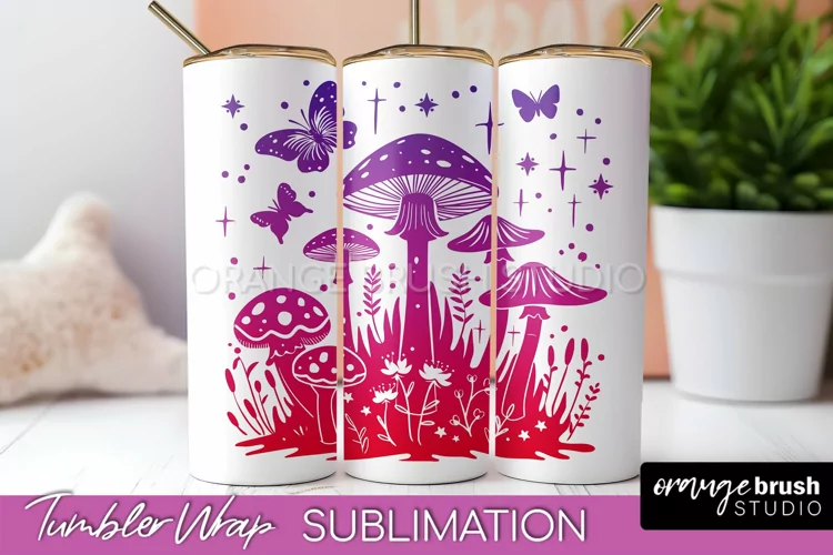 Celestial Tumbler Wrap, Boho Sublimation, Mystical Tumbler