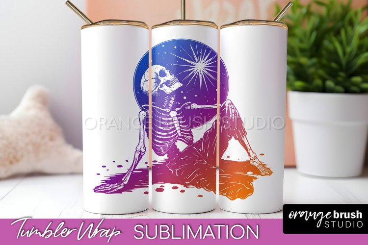 Celestial Tumbler Wrap, Boho Sublimation, Mystical Tumbler example image 1