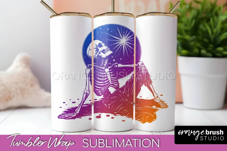 Celestial Tumbler Wrap, Boho Sublimation, Mystical Tumbler