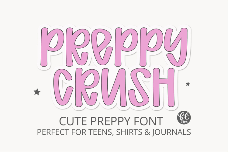 Bubbly Letter - A Cute Preppy Bubble Font