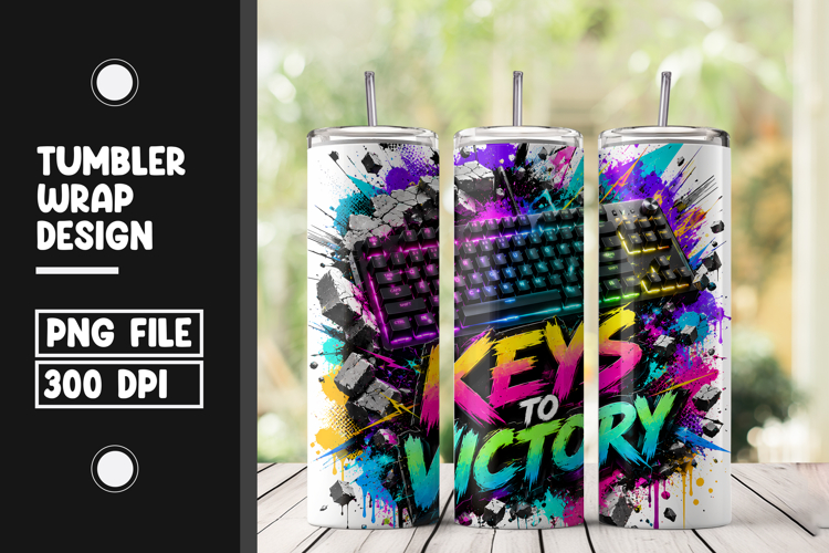 Gaming Tumbler Wrap Sublimation PNG