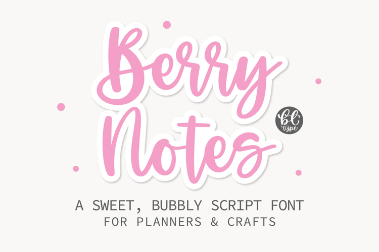 Planberry - A Clean and Cute handwritten font
