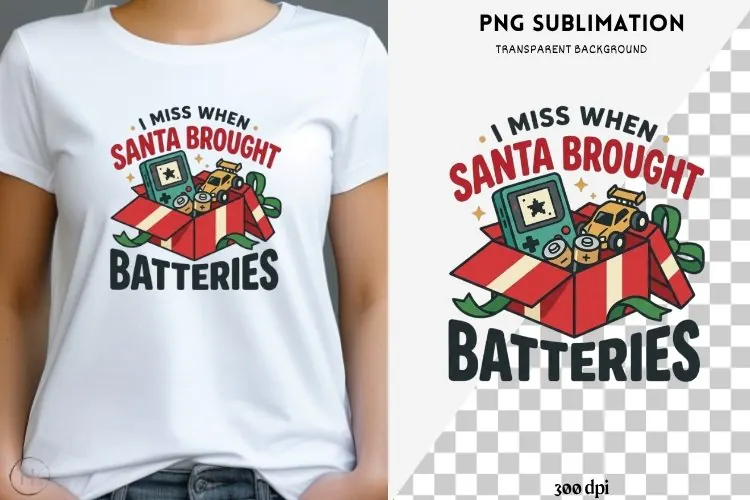 90's Christmas png design for T-shirts