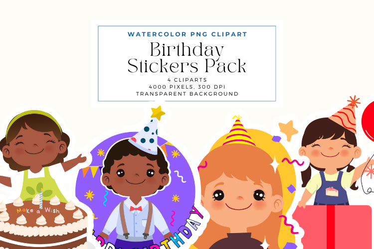 Birthday Stickers Pack