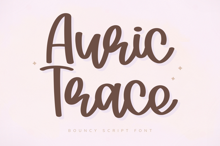 Auric Trace - Bouncy Script Font