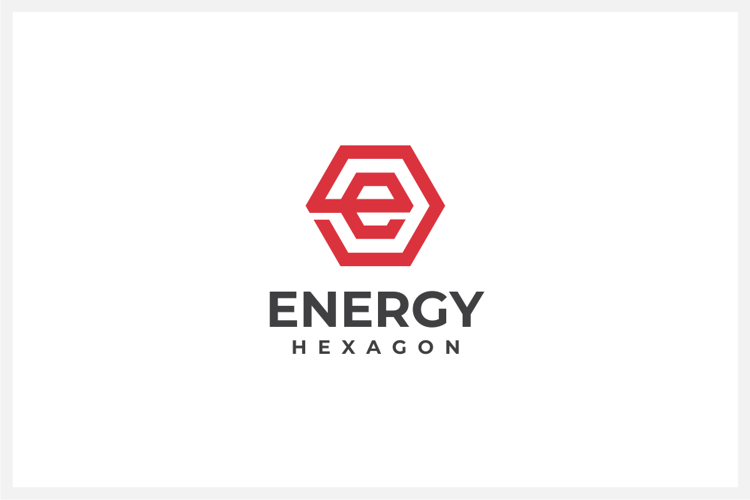 Hexagon Letter E Logo Design Vector Template
