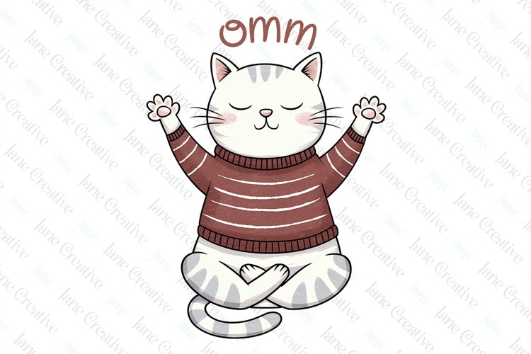 Omm Funny Cat Quotes Sublimation PNG