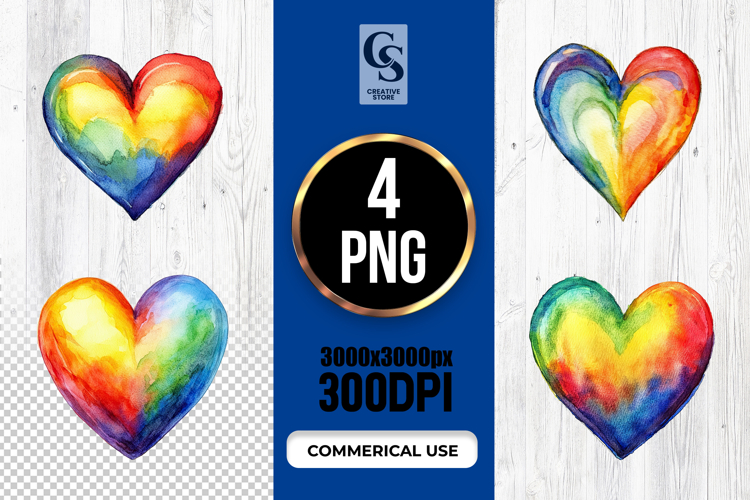 Watercolor Heart Clipart Image 19