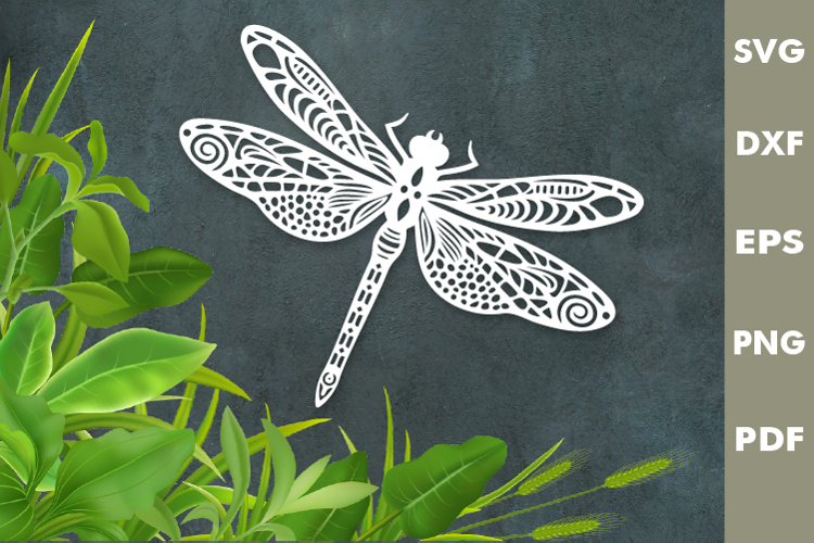 Dragonfly papercut Design| Laser cut, Cricut, Silhouette