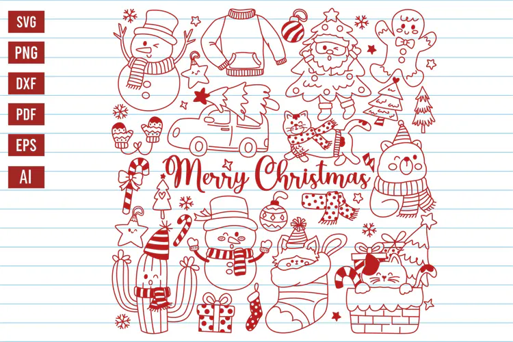 Christmas Svg, Merry Christmas, Cartoon Christmas Shirt Svg