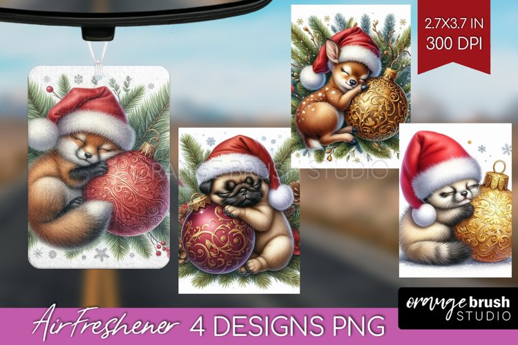 Christmas Animals Air Freshener PNG - Cute Christmas PNG example image 1