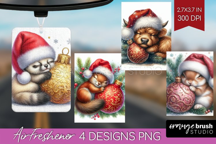 Christmas Animals Air Freshener PNG - Cute Christmas PNG example image 1