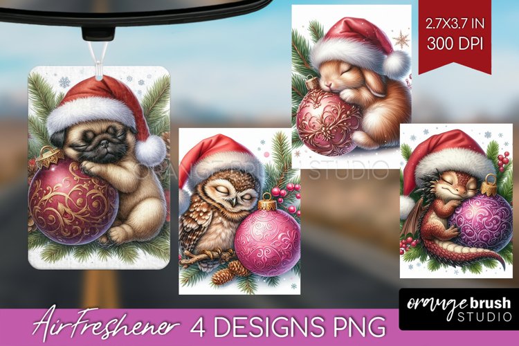 Christmas Animals Air Freshener PNG - Cute Christmas PNG example image 1