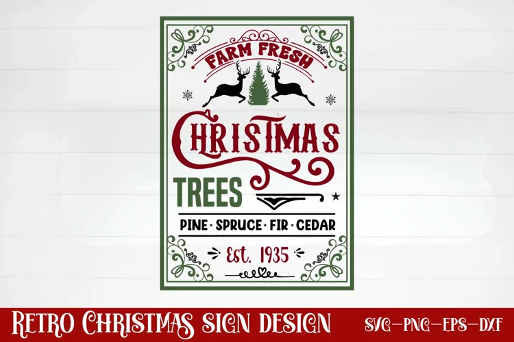 Farm fresh christmas trees pine spruce fir cedar est. 1935