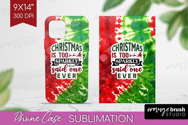 Sarcastic Christmas Quote Phone Case PNG - Tie Dye Case PNG