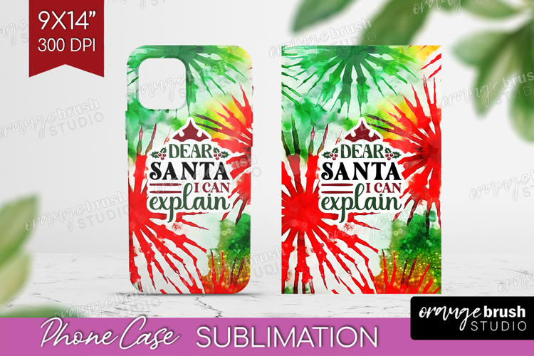 Sarcastic Christmas Quote Phone Case PNG - Tie Dye Case PNG