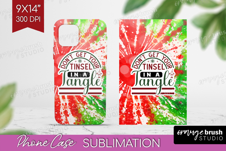 Sarcastic Christmas Quote Phone Case PNG - Tie Dye Case PNG