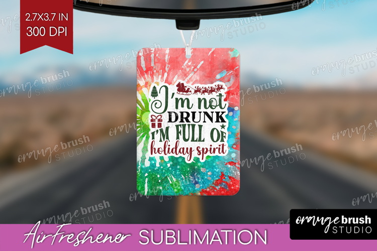 Sarcastic Christmas Quote Air Freshener PNG - Tie Dye PNG