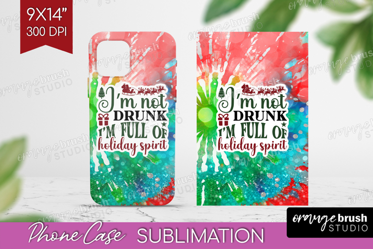 Sarcastic Christmas Quote Phone Case PNG - Tie Dye Case PNG