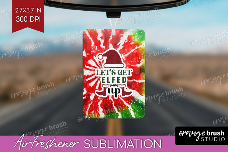 Sarcastic Christmas Quote Air Freshener PNG - Tie Dye PNG