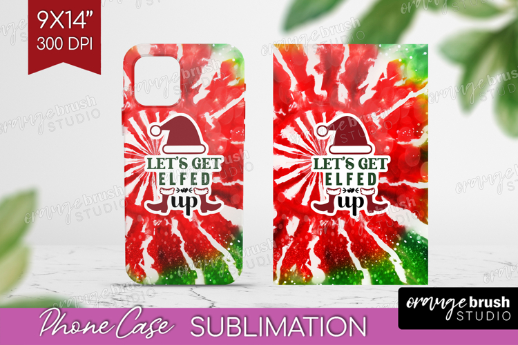 Sarcastic Christmas Quote Phone Case PNG - Tie Dye Case PNG