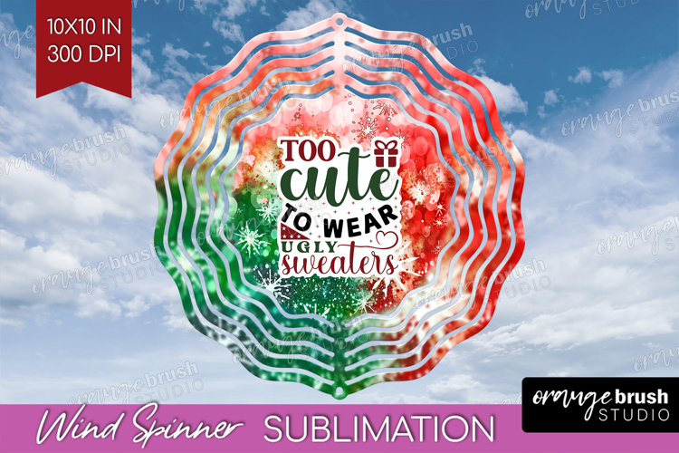 Sarcastic Christmas Quote Wind Spinner Sublimation PNG - Tie