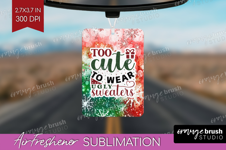 Sarcastic Christmas Quote Air Freshener PNG - Tie Dye PNG